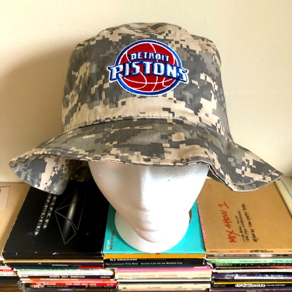 NBA Accessories Rare Detroit Pistons Army Camo Bucket Hat Poshmark